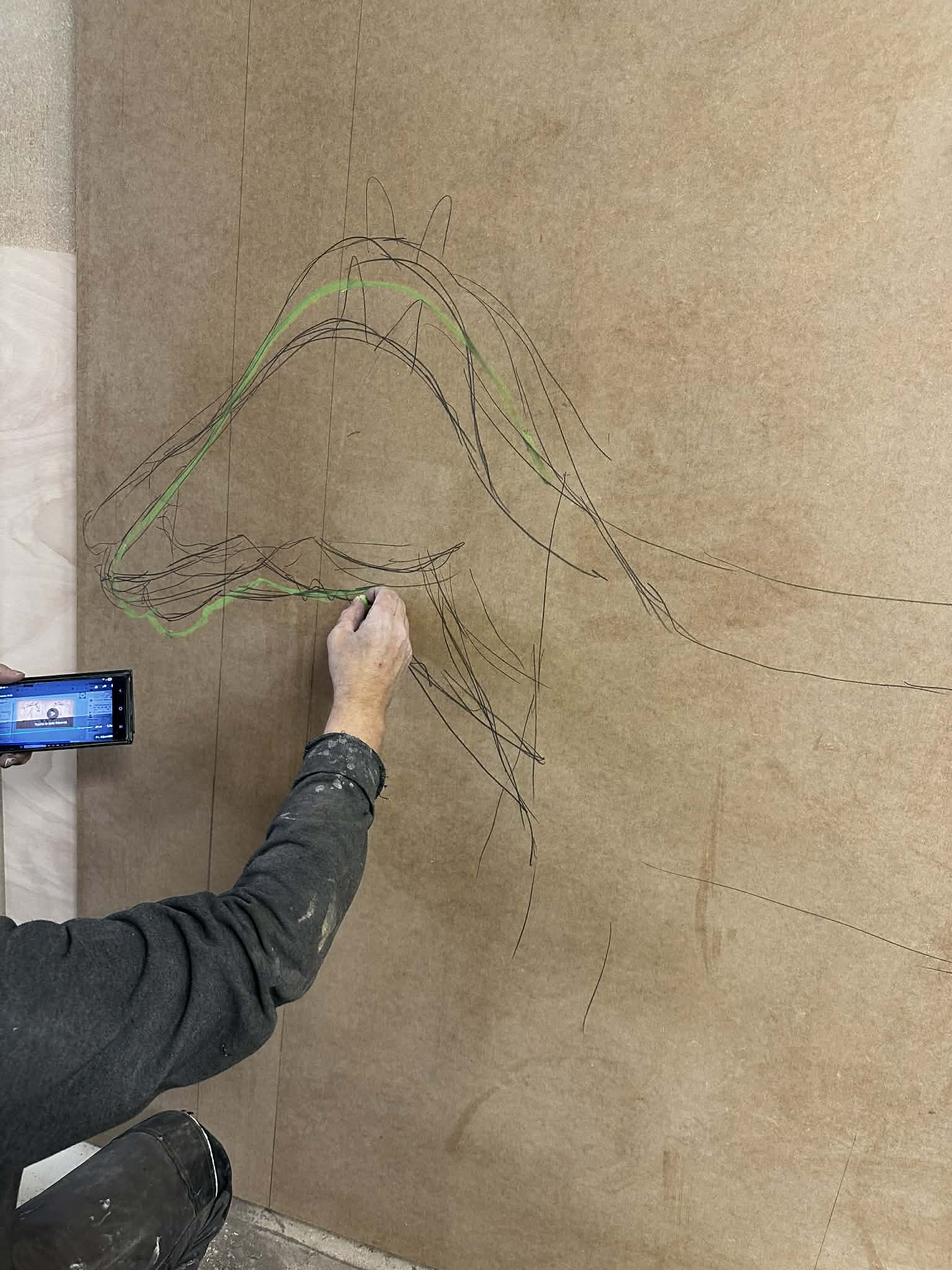 Dřevěný kůň pro děti - velký, ruční výroba 3